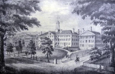 Currier & Ives Illustration 19th Century. Dartmouth College
